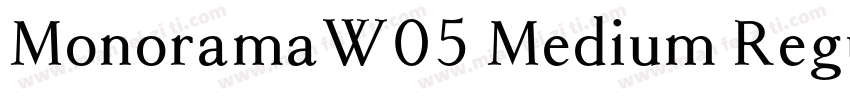 MonoramaW05 Medium Regular字体转换